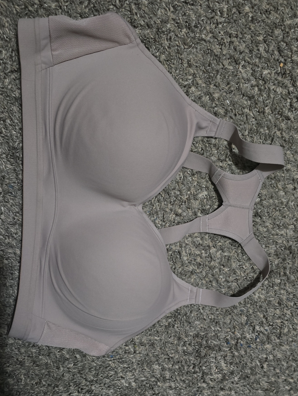 Victoria's Secret Light Taupe Padded Racerback Sports Bra